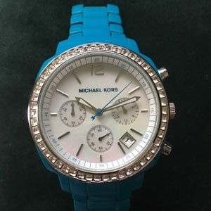Blue Michael Kors women's watch
